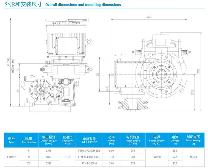 FUJI Escalator overall dimensions and mounting dimensions FUJI Escalator overall dimensions and mounting dimensions